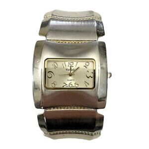 VERSALES Women's SILVER TONE Band Bracelet Watch STAINLESS STEEL - NEW BATTERY